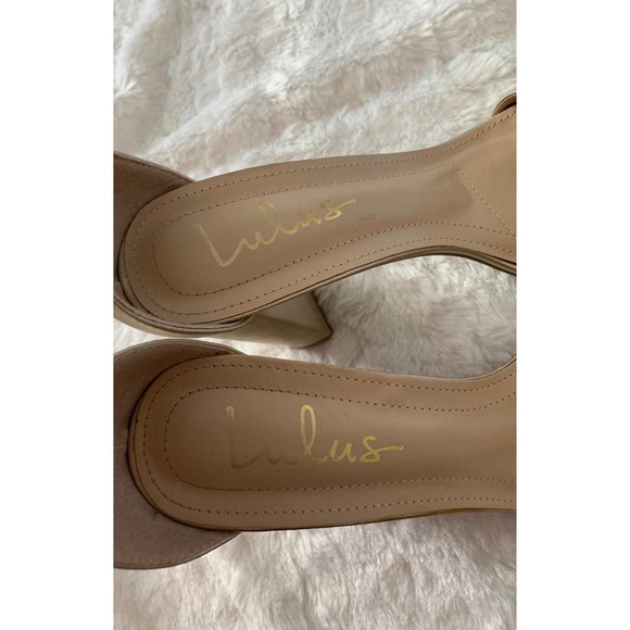 Lulus golden block heel pumps size 9 - Picture 3 of 8